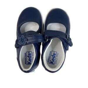 Keds Ella MJ Navy T Strap Close Toe Girls School Shoes Sz 7M New WO Box Toddler